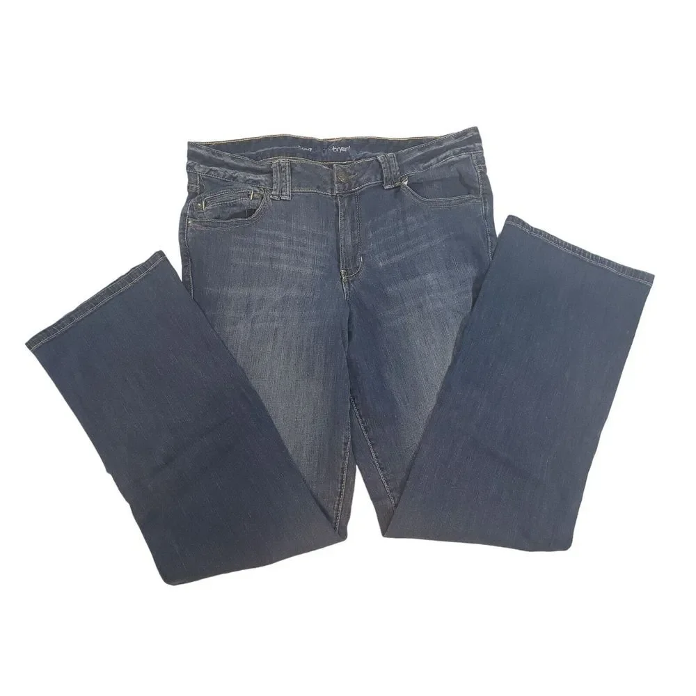 Lane‎ Bryant Boot Cut Denim Jeans Pants Blue Medium Wash Womens Plus 18 Average